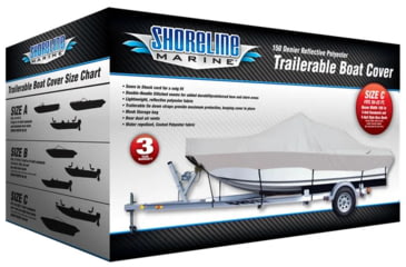 Image of Shoreline Marine Boat Cover Boat Cover 20-22ft V-hull, SLBCC