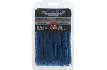 Image of Shoreline Marine Double Braided Nylon Dock Line,.375inx15ft,Blue 075827