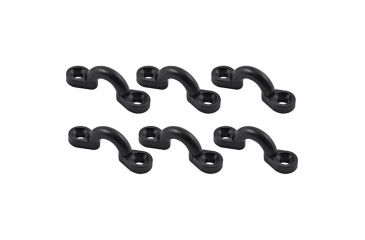 Image of Shoreline Marine Eye Strap Nyln Blk 6pk-w/scrws SL92003