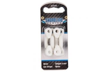 Image of Shoreline Marine Eye Strap Nyln Blk 6pk-w/scrws SL92003