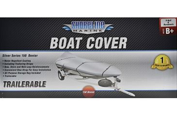 Image of Shoreline Marine Warm Weather Boat Cover Silver - PlyB+ (17'-19') 118424