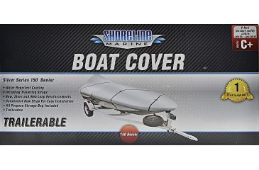 Image of Shoreline Marine Warm Weather Boat Cover Silver - PlyC+ (20'-22') 118425