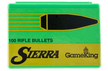 Image of Sierra Bullets 1728 GameKing 6.5mm .264 130 GR Hollow Point Boat Tail HPBT 100 Box