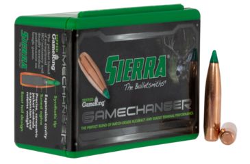 Image of Sierra Bullets 4565T Tipped GameKing 7mm .284 165 GR Boat Tail Hollow Point BTHP 50 B