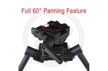 Image of Sierra 7 Extended Length Bipod with Extended Raptor Feet, Matte Black, 380977