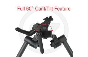 Image of Sierra 7 Extended Length Bipod w/18-24in Fully Extended Raptor Feet, Black, 380-977