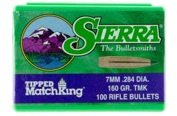 Image of Sierra Bullets 7660 Tipped MatchKing 7mm .284 160 GR Tipped MatchKing 100 Box