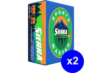 Image of Sierra Bullets 9mm Luger, 124 grain, Jacketed Hollow Point, Brass Cased Pistol Ammo, A8124-19