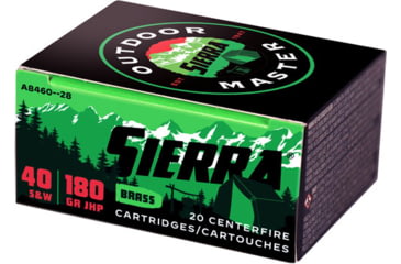 Image of Sierra Bullets Sierra Ammo Outdoor Master .40s&amp;w 180gr Jhp 20-pack
