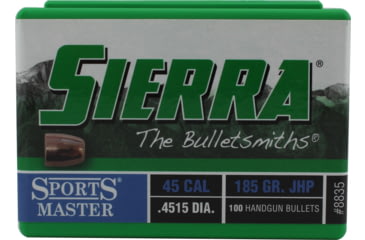 Image of Sierra Bullets .45 Caliber 185 Grain Jacketed Hollow Point Pistol Bullets