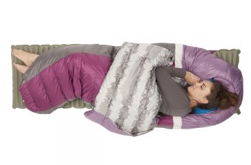 Image of Sierra Designs Backcountry Bed 20 Sleeping Bag 700 DriDown - Women's-Purple/Gray-Regular