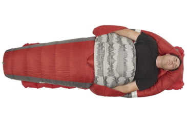 Image of Sierra Designs Backcountry Bed 650F 20 Deg Sleeping Bag, Red, Regular, 70603820R
