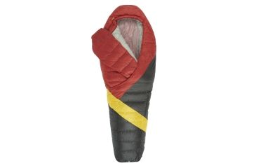 Image of Sierra Designs Cloud 800 Dridown 20 Deg Long, Red, Yellow, Peat, 70607318L