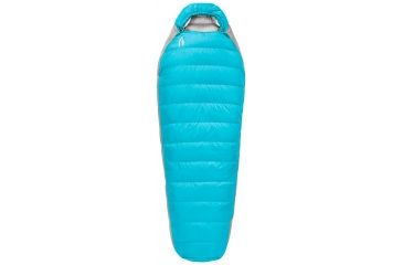 Image of Eleanor Plus Womens Sleeping Bag 700 Duck DriDown 2 Season-Hawaiian Ocean/Sleet Grey-Regular