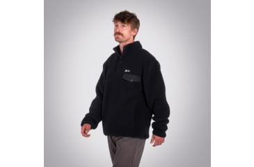 Image of Sierra Designs Hale Snap Pullover - Mens, Black, Small, 22940923BK-SM