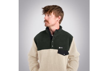 Image of Sierra Designs Hale Snap Pullover - Mens, Cream, Large, 22940923CRM-LG