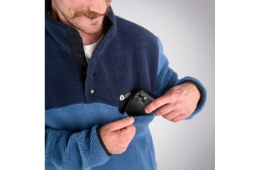 Image of Sierra Designs Hale Snap Pullover - Mens, Navy, Medium, 22940923NV-MD