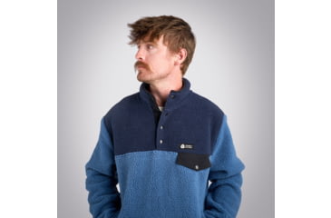 Image of Sierra Designs Hale Snap Pullover - Mens, Navy, Medium, 22940923NV-MD
