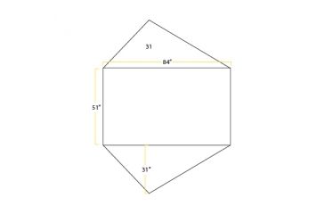Image of Sierra Designs Meteor 2 Tent - 2 Person, 3 Season-Blue/Yellow