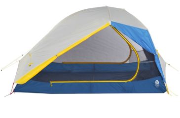 Image of Sierra Designs Meteor 4 Person Tent, Light Blue/Yellow, 4 Person, 40155119