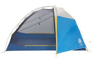 Image of Sierra Designs Meteor 4 Person Tent, Light Blue/Yellow, 4 Person, 40155119