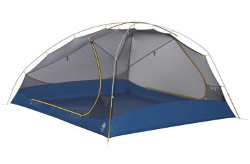 Image of Sierra Designs Meteor 4 Person Tent, Light Blue/Yellow, 4 Person, 40155119