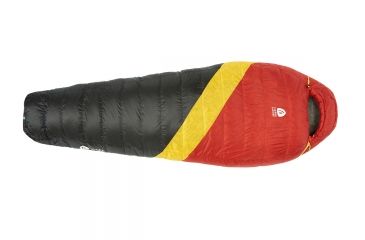 Image of Sierra Designs Nitro UL 20 Sleeping Bag 800 DriDown-Red/Yellow/Peat-Regular