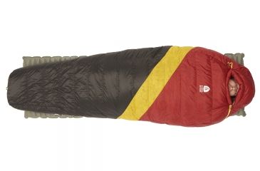 Image of Sierra Designs Nitro UL 20 Sleeping Bag 800 DriDown-Red/Yellow/Peat-Regular