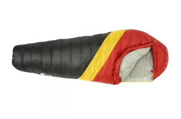 Image of Sierra Designs Nitro UL 20 Sleeping Bag 800 DriDown-Red/Yellow/Peat-Regular