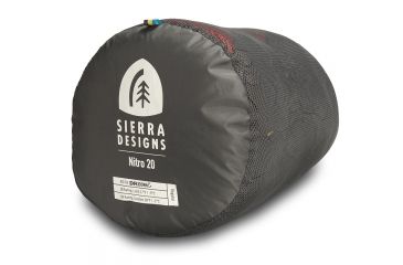Image of Sierra Designs Nitro UL 20 Sleeping Bag 800 DriDown-Red/Yellow/Peat-Regular