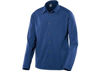 Image of Solar Wind Long Sleeve Shirt - Mens-True Blue-Medium
