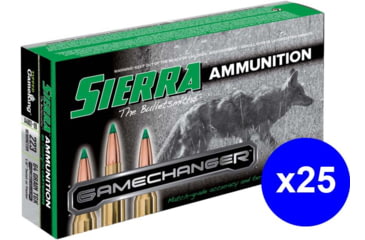 Image of Sierra Bullets GameChanger .223 Remington 64 grain Sierra Bullets Tipped GameKing Brass Cased Centerfire Rifle Ammo, 500 Rounds