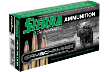 Image of Sierra Bullets GameChanger Rifle Ammo, .300 Winchester Magnum, Sierra Bullets Tipped GameKing, 180 Grain, 20 Rounds, A4680--07