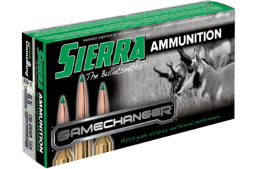 Image of Sierra Bullets GameChanger Rifle Ammo, 6.5 Creedmoor, Sierra Bullets Tipped GameKing, 130 Grain, 20 Rounds, A4330--05