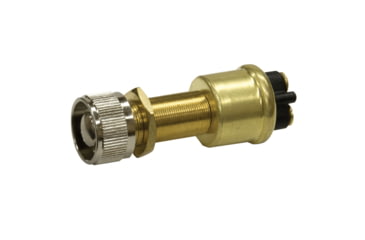 Image of Sierra International MP39360 35 Amp Heavy-Duty Brass Mom. On-Off SPST Push-Button, MP39360