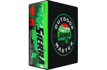 Image of Sierra Bullets Outdoor Master 380 Auto, 90 Grain, Jacketed Hollow Point/JHP, Brass Cased, Centerfire Pistol Ammo, 20 Rounds, A8100-27