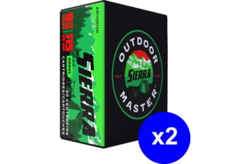 Image of Sierra Bullets Outdoor Master 380 Auto, 90 Grain, Jacketed Hollow Point/JHP, Brass Cased, Centerfire Pistol Ammo, 40 Rounds, A8100-27