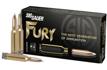 Image of SIG SAUER Hybryd Accubond .277 Fury 150 Grain Bonded Tipped Brass Cased Rifle Ammo, 20 Rounds, H277SFAB150-20