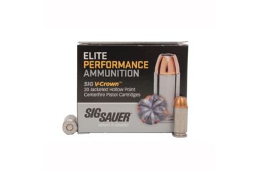 Image of SIG SAUER 40S&amp;W 165gr Elite V-Crown JHP /20 E40SW1-20