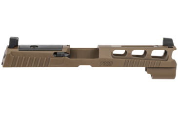 Image of SIG SAUER Pro-Cut Slide Assembly w/X-Ray3 Day/Night Suppressor Sights, P320 Sub-Compact/XCompact, 9mm Luger, 4.7 in Barrel, Optic Ready, PVD Stainless Steel, Coyote Brown, 8900953