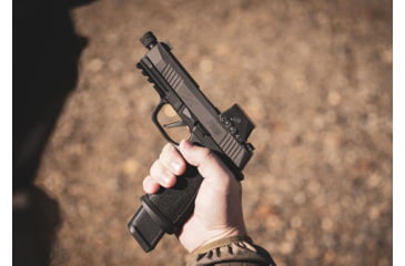 Image of SIG SAUER Barrel, 9MM, 4.3 Threaded Barrel, 1/2X28 Thread Pitch, Fits Sig P365, Nitride Finish, Black, Loaded Chamber Indicator