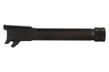Image of SIG SAUER Barrel, 9MM, 4.3 Threaded Barrel, 1/2X28 Thread Pitch, Fits Sig P365, Nitride Finish, Black, Loaded Chamber Indicator
