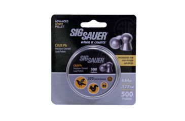 Image of Sig Sauer AIRAMMOCRUX Crux Domed .177 Pellet Lead 500 Blister Pack AIRAMMOCRUXPB177500