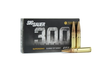 Image of SIG SAUER 300 BLK 125 Grain CTT Brass Cased Rifle Ammo, 20 Rounds, C300B1-20