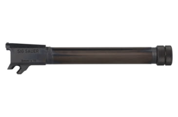 Image of Sig Sauer Barrel, 9Mm, 4.9 in Threaded Barrel, 1/2X28 Thread Pitch, Fits Sig P365 Fuse, Nitride Finish, Black, Loaded Chamber Indicator 8902025, SG8902025