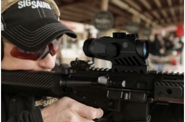 Image of Sig Sauer Bravo 3 Battle Sight 5x30mm Illuminated Horseshoe Dot .300BLK Reticle Graphite Finish