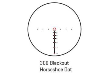 Image of SIG SAUER Bravo3 Prismatic Battle Red Dot Sight, 3x24mm, 300 Blackout Horseshoe Dot Illuminated Reticle, 0.5 MOA, M1913, Graphite, Medium, SOB33102