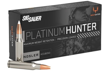 Image of SIG SAUER Marksman Hunter .243 Win 90 Grain Nosler Accubond Brass Cased Centerfire Rifle Ammo, 20 Rounds, E243PH90-20