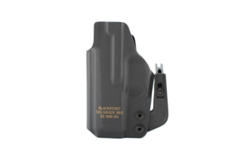 Image of SIG SAUER IWB Appendix Holster, Right Hand, SIG SAUER P365, Optic Ready, 1.5 in Belts, Composite, Black, Medium, 8900242