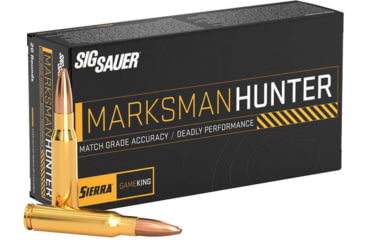 Image of SIG SAUER Marksman Hunter .270 Win 140 Grain Sierra Gameking Brass Cased Centerfire Rifle Ammo, 20 Rounds, E270GK140-20